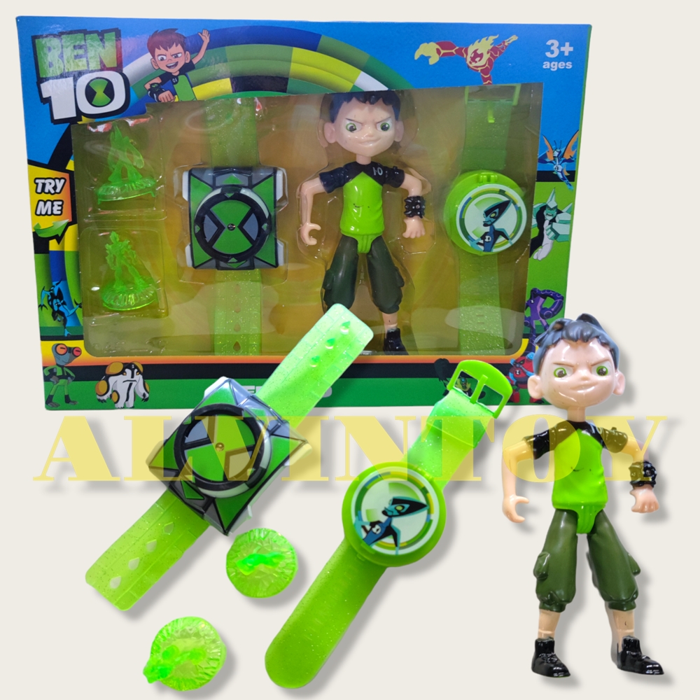 นาฬิกา Ben 10 Omnitrix อันใหญ่ 2 อัน + โมเดล 3 ตัว
