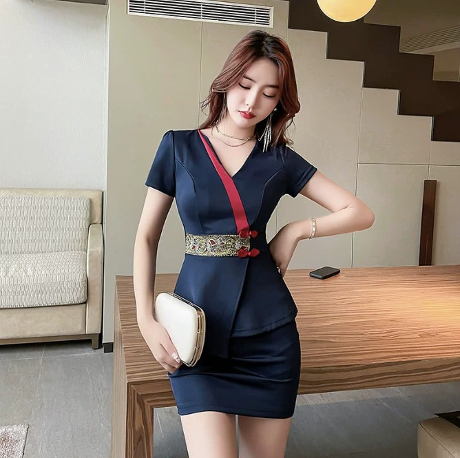 ชุดนวดสปา ชุดพนักงานนวด ชุดพนักงานซาวน่า เสริมสวย