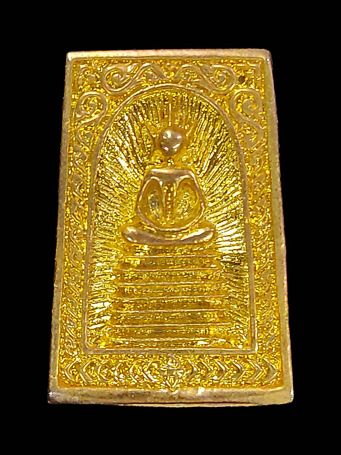 เหรียญหล่อ พระสมเด็จ เกษไชโย7ชั้น พระครูเกษมธรรมพิทักษ์ วัดศุขเกษมธรรมิการาม ไชโย อ่างทอง ปี2539