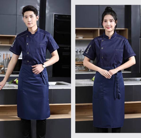 เสื้อเชฟสีดำ ขาว กรม เสื้อกุ๊ก ชุดเชฟโรงแรม ชุดพ่อครัว แม่ครัว