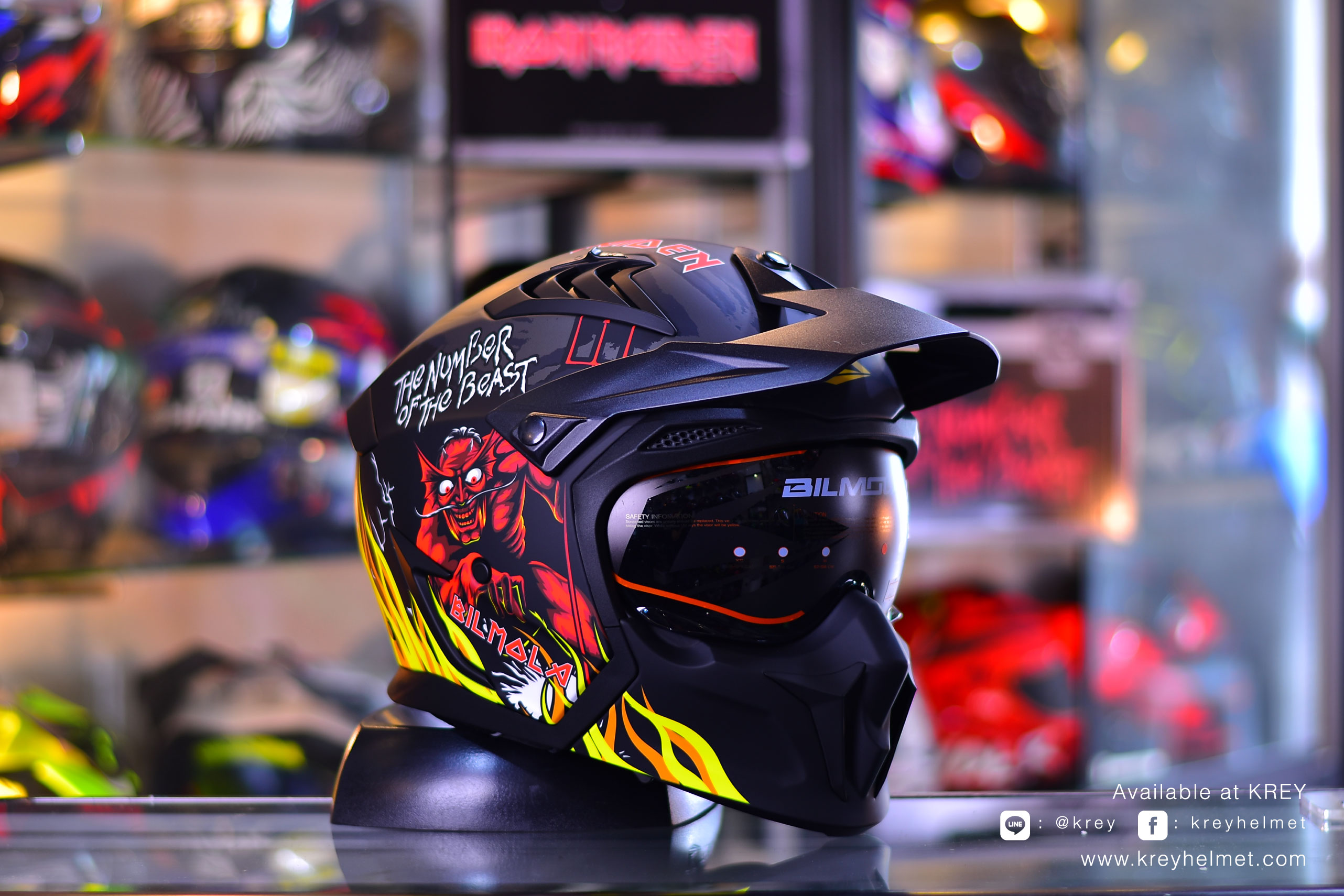 BIlmola model Spiker : THE NUMBER OF THE BEAST Black Matt