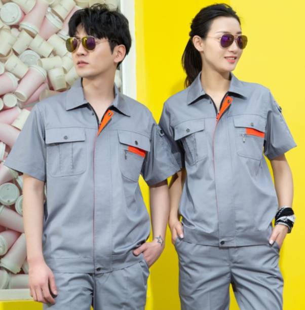 เสื้อช่างแขนสั้น ช่างวิศวกร ช่างไฟฟ้า ปะปา