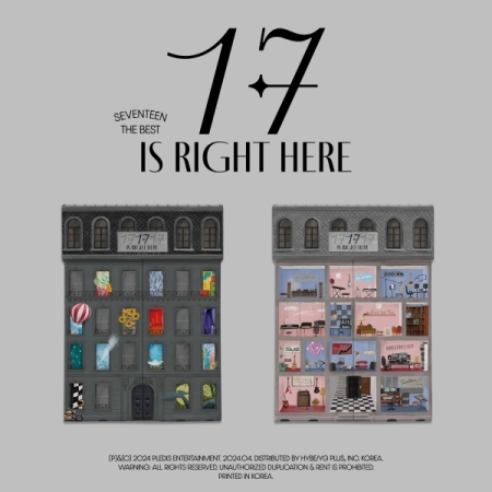 ( Pre-Order ) SEVENTEEN - Best Album ( 17 IS RIGHT HERE ) Set 2 ver * มี Poster พับภายในกล่อง * วางจำหน่าย 29 / 4 / 2024