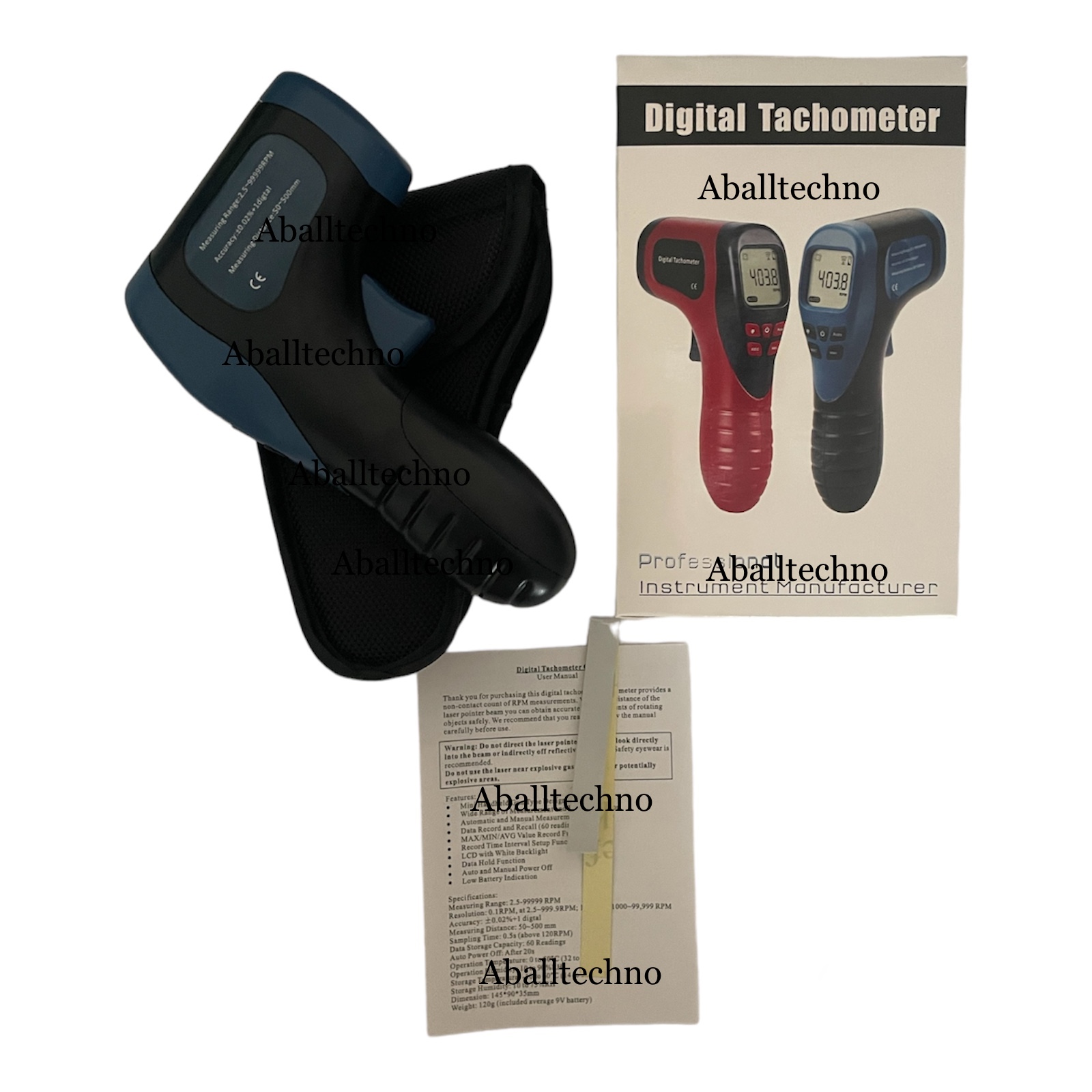 ปืนวัดความเร็วรอบ (Digital Tachometer gun ) ใช้งานแบบไม่สัมผัส (Non-contact)