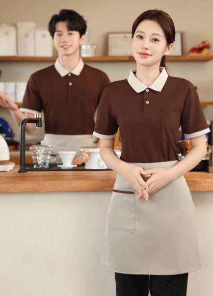 เสื้อโปโลพนักงานเสริฟ ชุดพนักงานร้านอาหาร ชุดพนักงานร้านกาแฟ