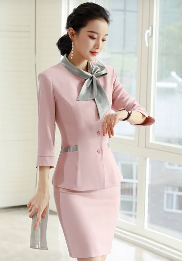 ชุดคลินิกความงาม ชุดพนักงานต้อนรับ ชุดสปา ชุดพนักงานขาย