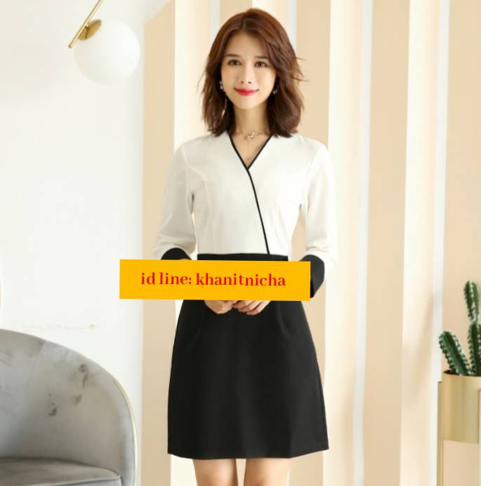 ชุดยูนิฟอร์มคลินิกความงาม ชุดนวดสปา ชุดพนักงานเสริมสวย