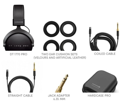 Beyerdynamic DT 1770 PRO *ของแท้รับประกัน 2ปี* หูฟังสตูดิโอแบบ Closed, 250 ohms, 5Hz-40 KHz ฟรี!! ฮาร์ดเคส, หัวแปลง 1/4", สายเคเบิล ฯลฯ