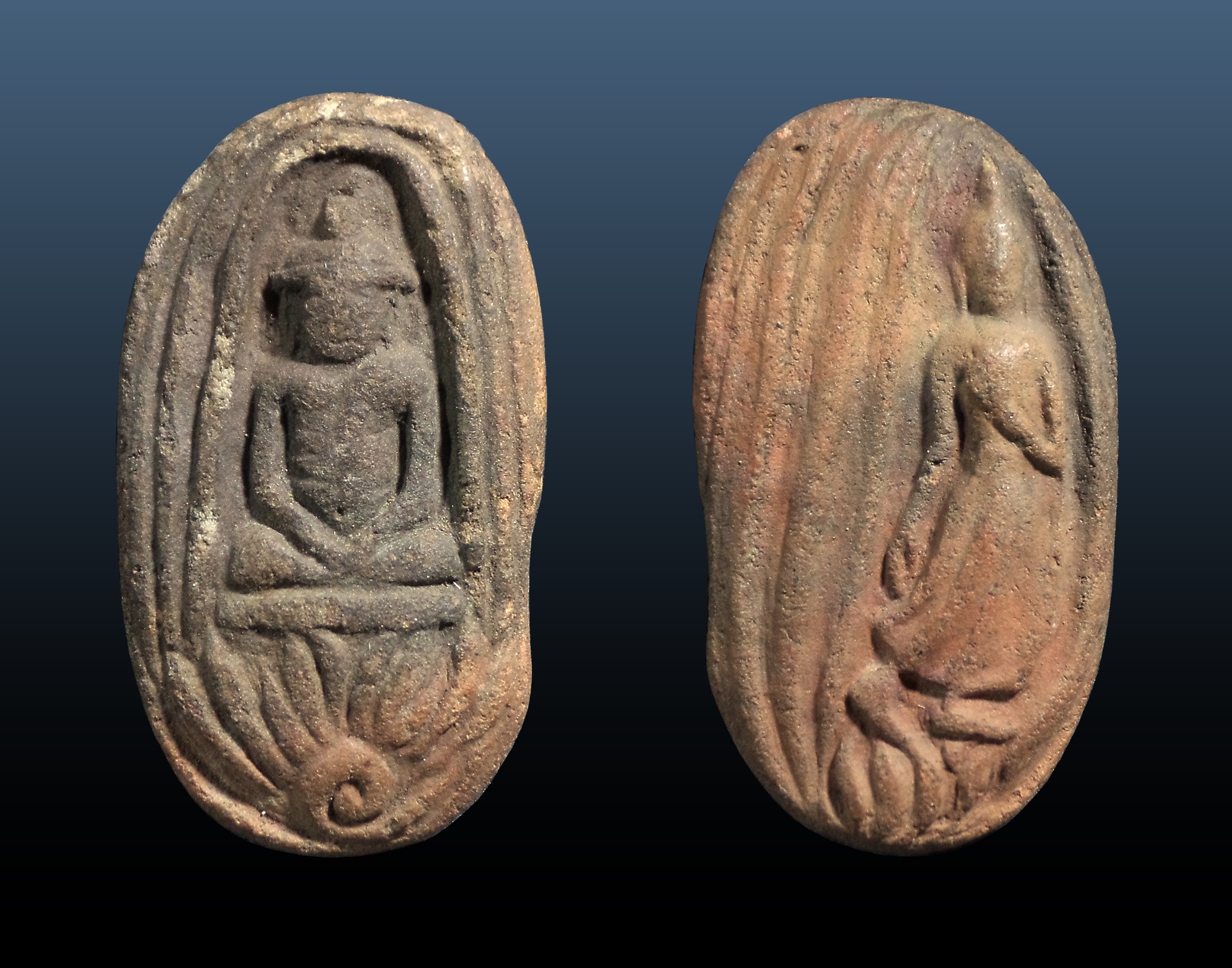 พระกรุวัดจุฬามณี จ.พิษณุโลก พิมพ์พิเศษ หน้าฤาษี-หลังพระลีลา