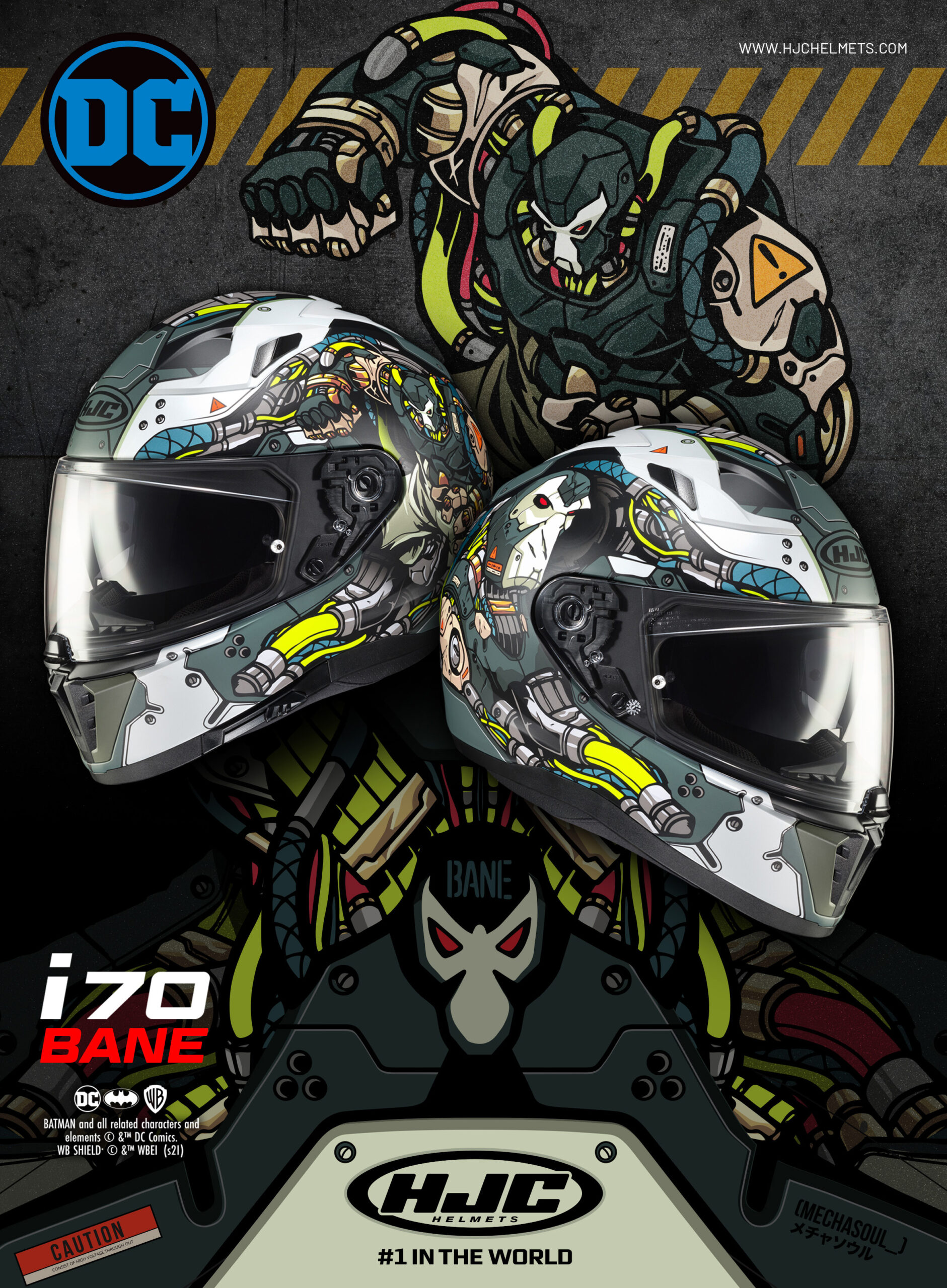 HJC model I70 BANE DC COMICS