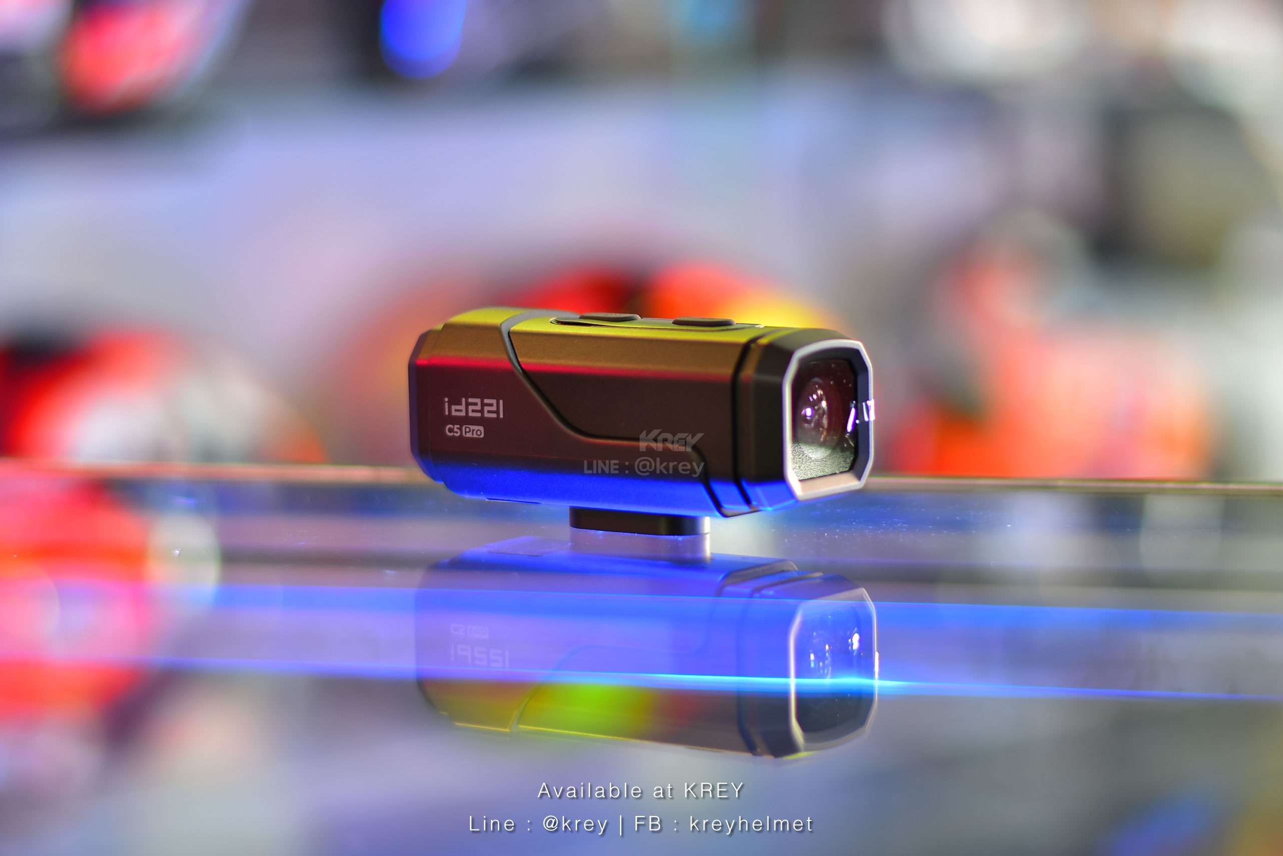 กล้องติดหมวก/รถ id221 รุ่น ACTION C5 Pro