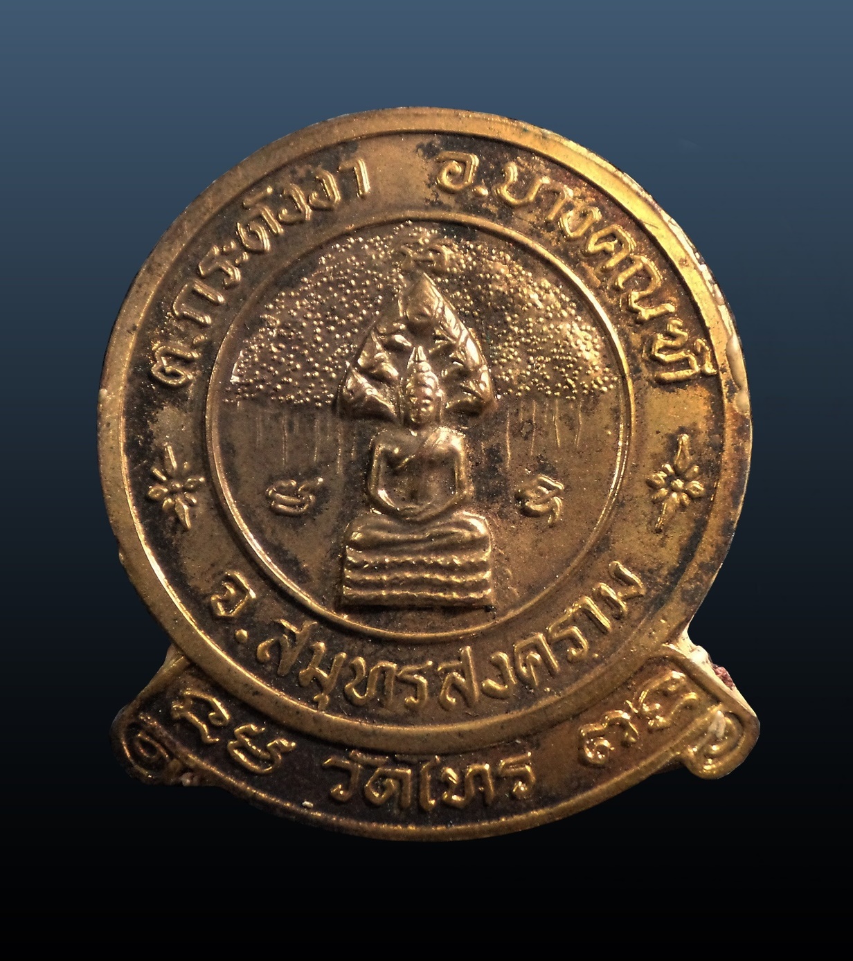เหรียญ พระนาคปรก วัดไทร สมุทรสงคราม