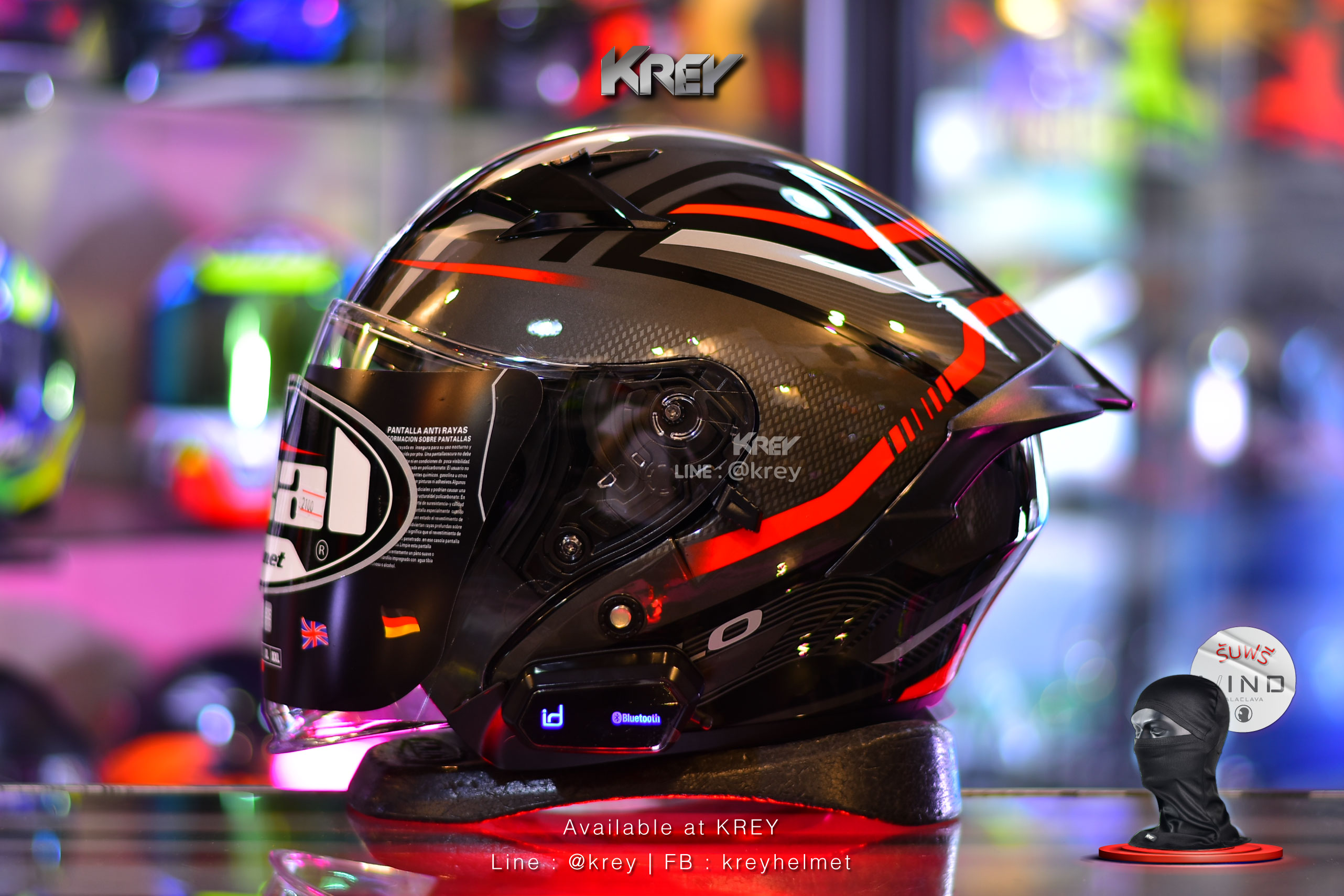 Real model OSLO Magma Black Red