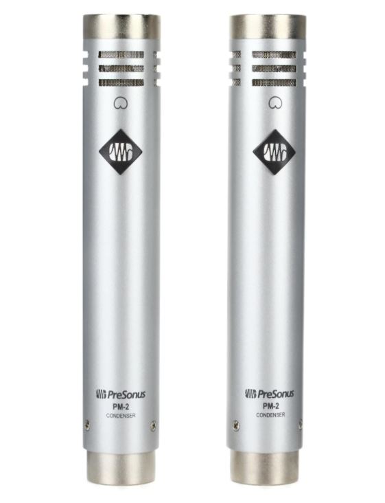 PreSonus PM2 -by Muzic Craft- ไมค์คอนเดนเซอร์คู่ สำหรับอัดเสียงเครื่องดนตรี ฯลฯ พร้อมบาร์จับไมค์ รับประกัน 1 ปี