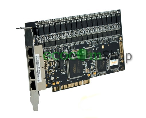 อุปกรณ์บันทึกเสียงสนทนาโทรศัพท์ เชื่อมต่อกับคอมพิวเตอร์แบบ PCI 16 คู่สาย Analog Telephone Logging PCI Interface 16 channels