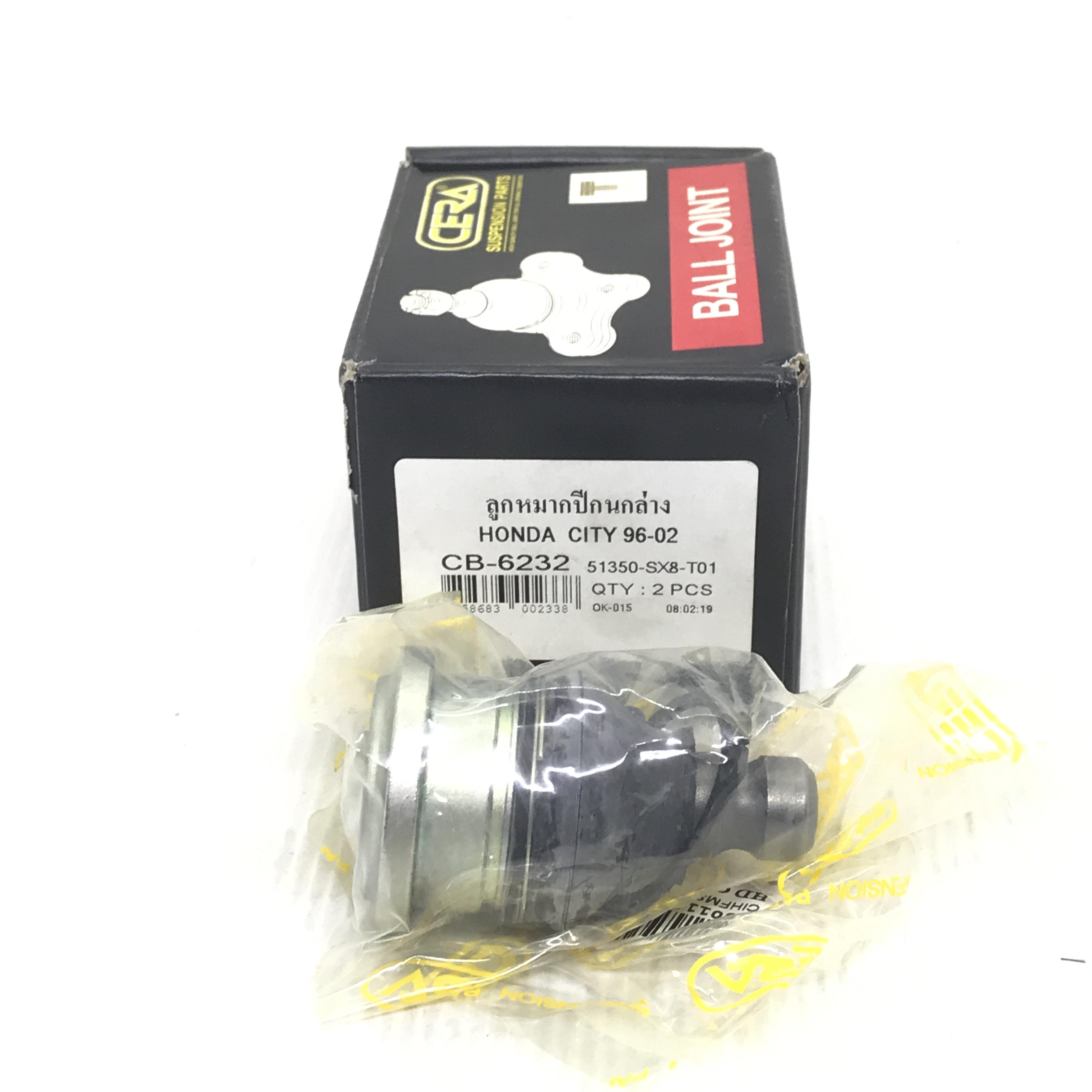 ลูกหมากปีกนก ล่าง HONDA CITY ปี 1996-2002 TYPE Z ฮอนด้า ซิตี้ เบอร์ CB-6232 / 51350-SX8-T01 ยี่ห้อ CERA LOWER BALL JOINT