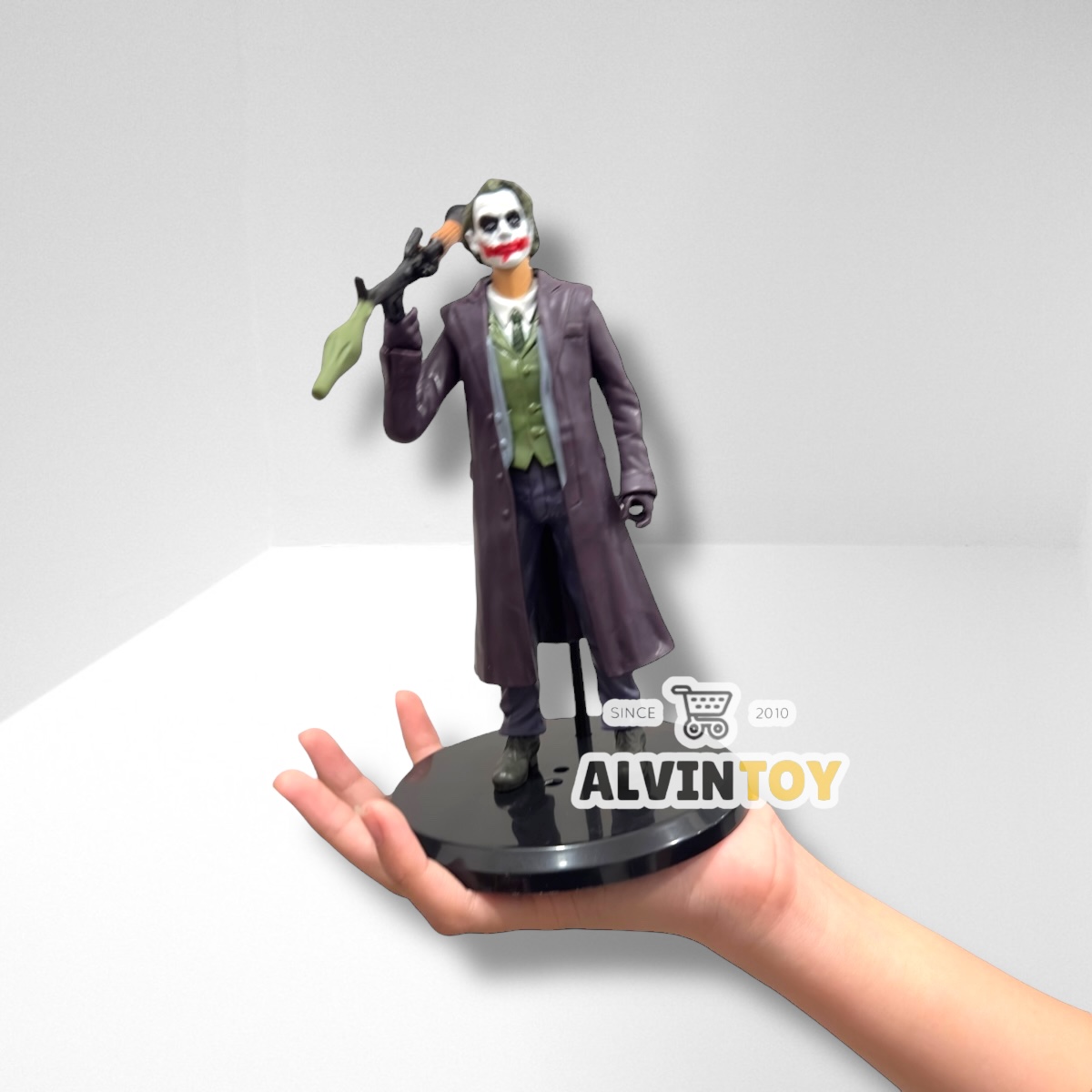 Action Figure Joke - โจ๊กเกอร์ เปลี่ยนมือ เปลี่ยนแขนและหัวได้ พร้อมฐาน ขนาดความสูง 18.5 ซม.