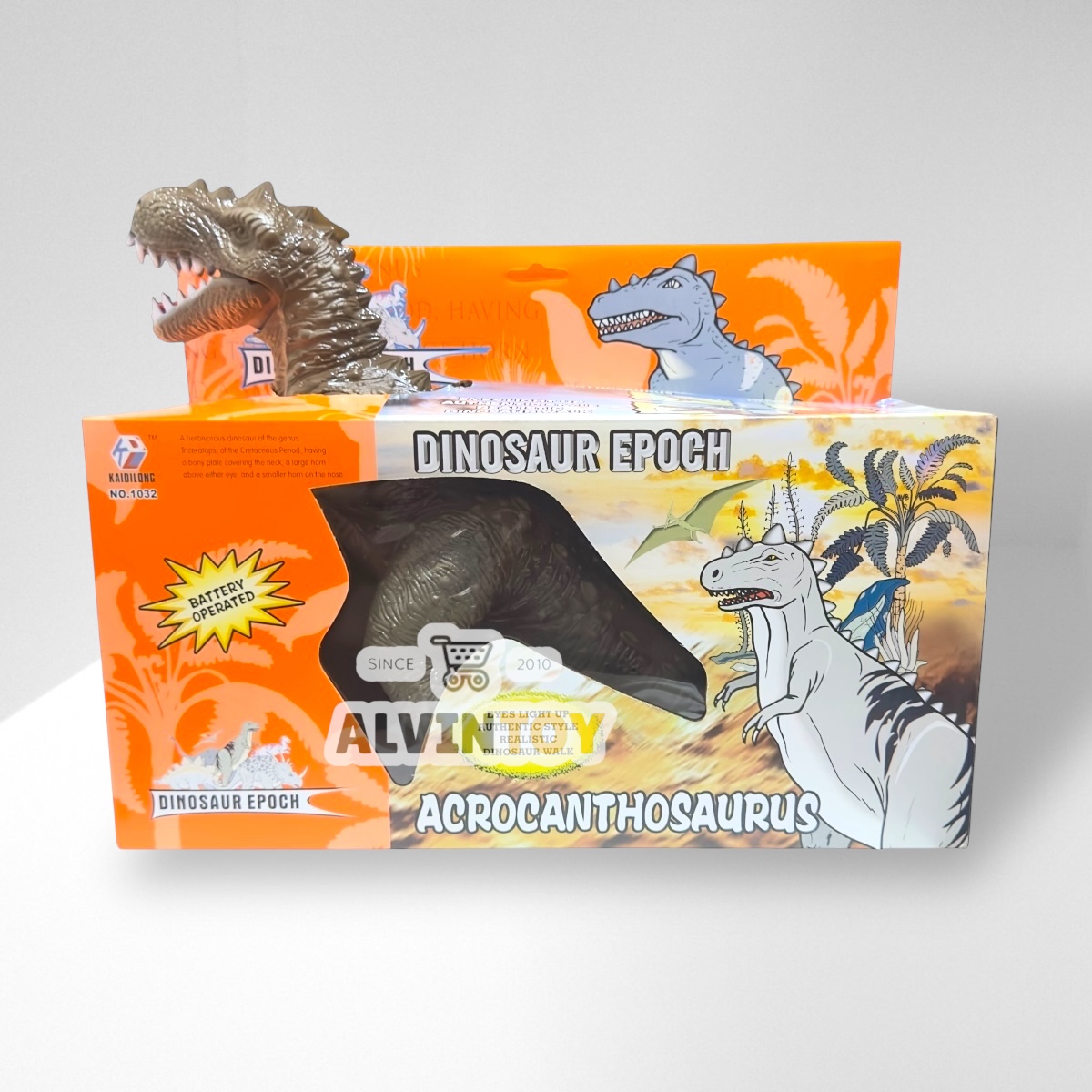 ของเล่น ไดโนเสาร์ตัวใหญ่ สุดคุ้ม tyrannosaurus ทีเร็กซ์ เดินได้ เวลาเดินหางขยับไปมา มีเสียง ขนาดความสูง 30 cm. กว้าง 45
