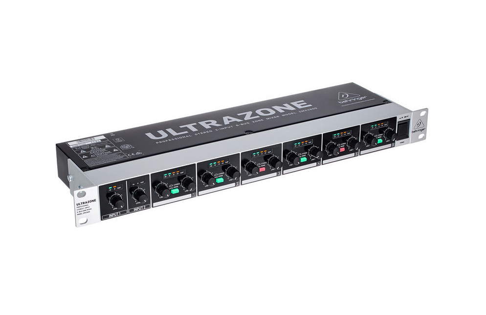 Behringer ZMX2600 *ของแท้รับประกันศูนย์* Zone Mixer, 2 อินพุท กระจาย 6 โซน, ควบคุมโวลุ่มแยกกันทุกโซน