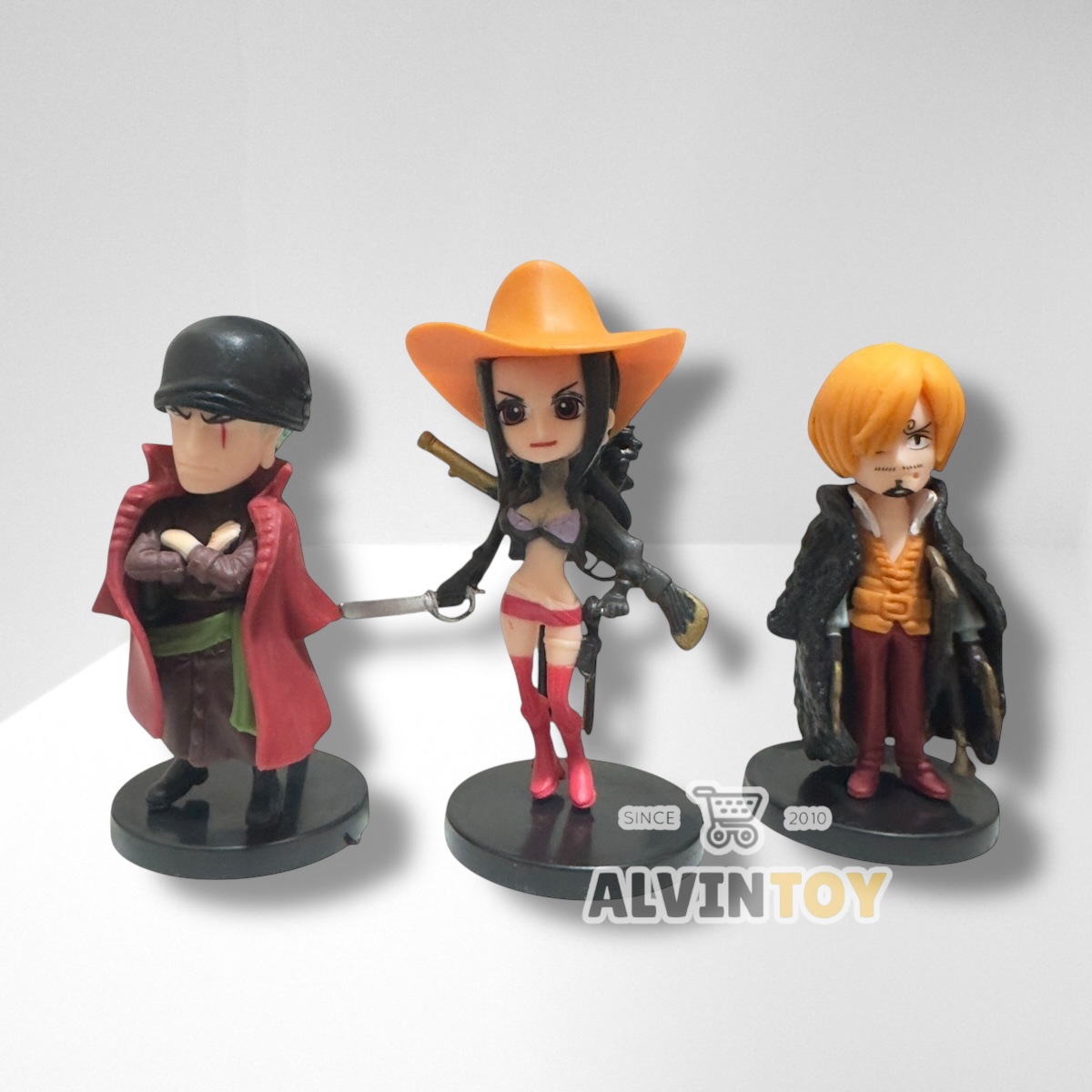 Figures One Piece - วันพีช จักรพรรดิ ขนาดความสูง 4-6 cm. ผลิตจาก PVC คุณภาพดี ลงสีสวยงาม 1 ชุด มี 9 ตัว