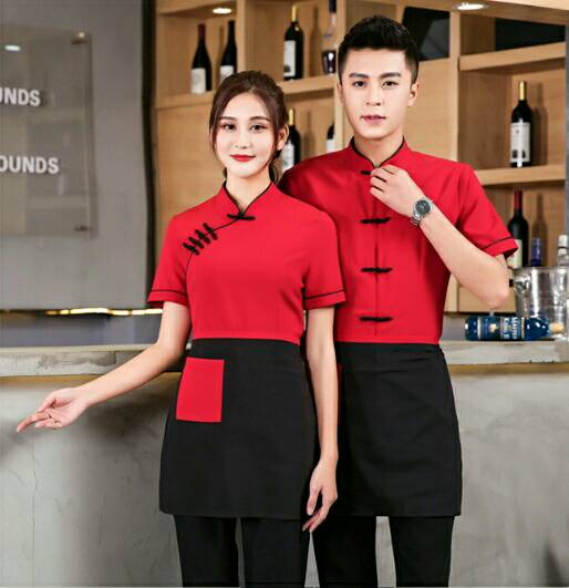 ชุดพนักงานต้อนรับ ร้านอาหารจีน ชุดพนักงานเสริฟ