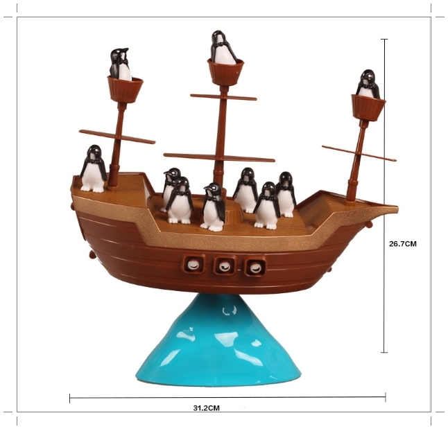 Pirate Boat Balancing Game - เกมส์เพนกวินตกเรือโจรสลัด