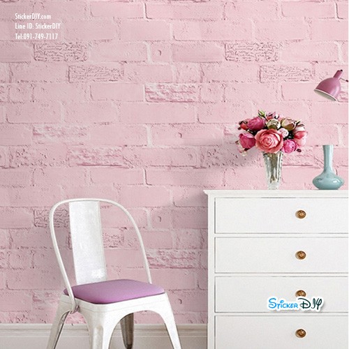 (กว้าง45cm.xยาว10m.)Wallpaper sticker วอลเปเปอร์แบบกาวในตัว 3D WP878A