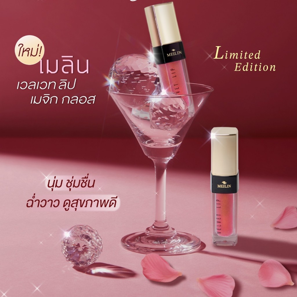 MEILIN เวลเวท ลิป เมจิก กลอส 01 (5.5 กรัม) Velvet Lip Magic Gloss 01 (5.5 G)