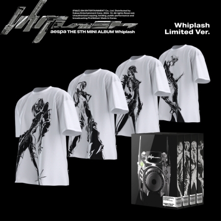 ( Pre-Order ) aespa 5th Mini Album Whiplash ( Limited Edition ver ) random * มี Poster พับในกล่อง * วางจำหน่าย 29 / 10 / 2024