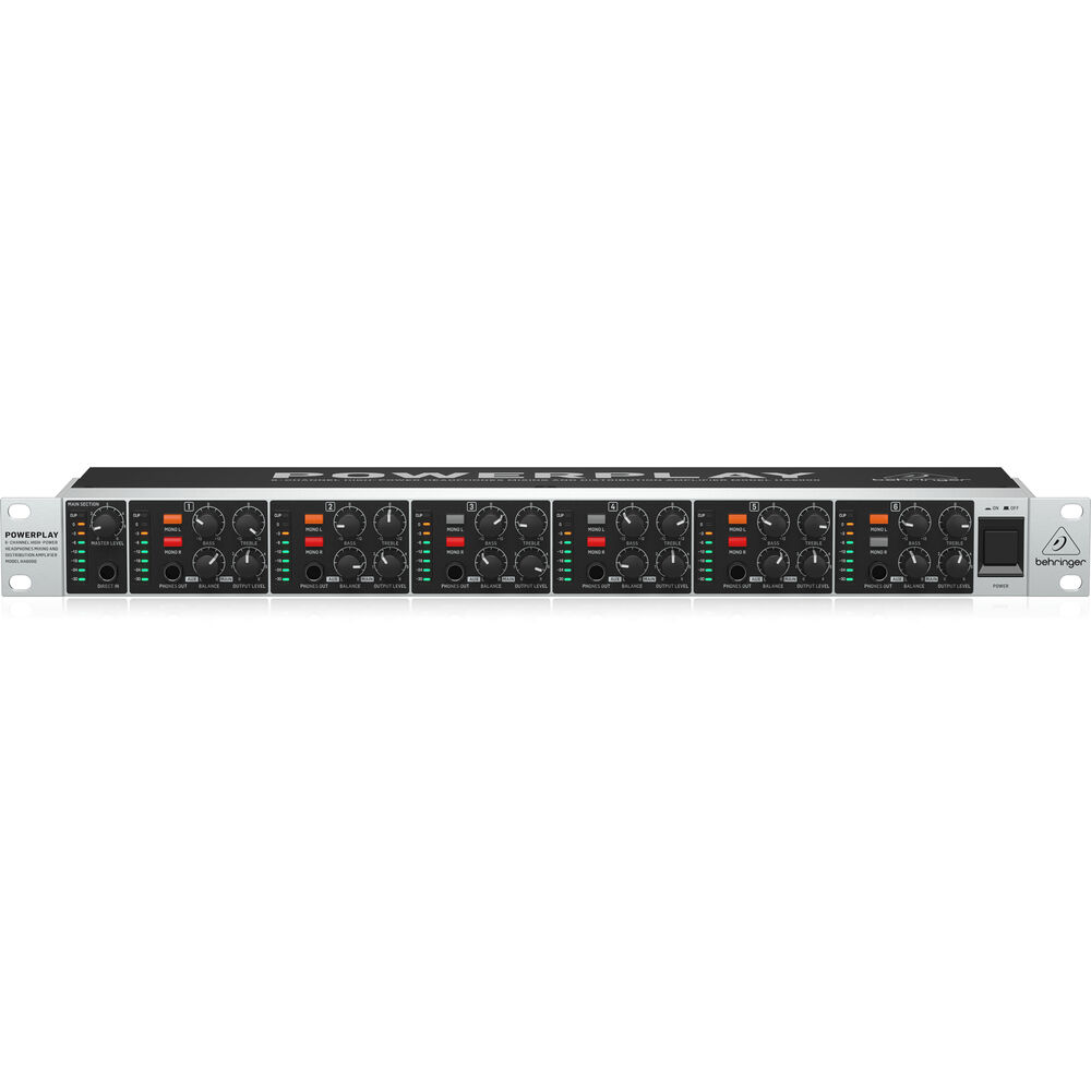 Behringer HA6000 *ของแท้รับประกัน 1ปี* แอมป์หูฟัง 6-Ch Stereo Headphones Amplifier