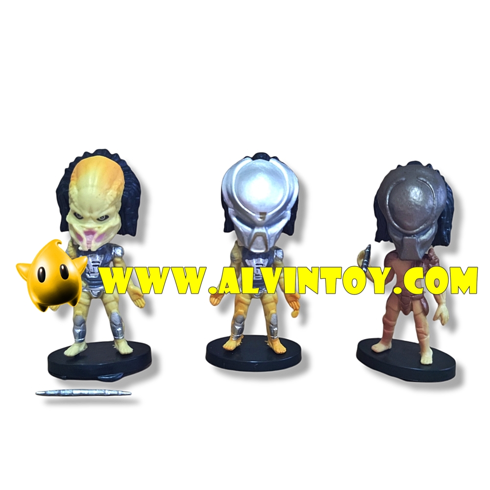โมเดล The Predator - พรีเดเตอร์ 9 cm. ชุด 3 ตัว