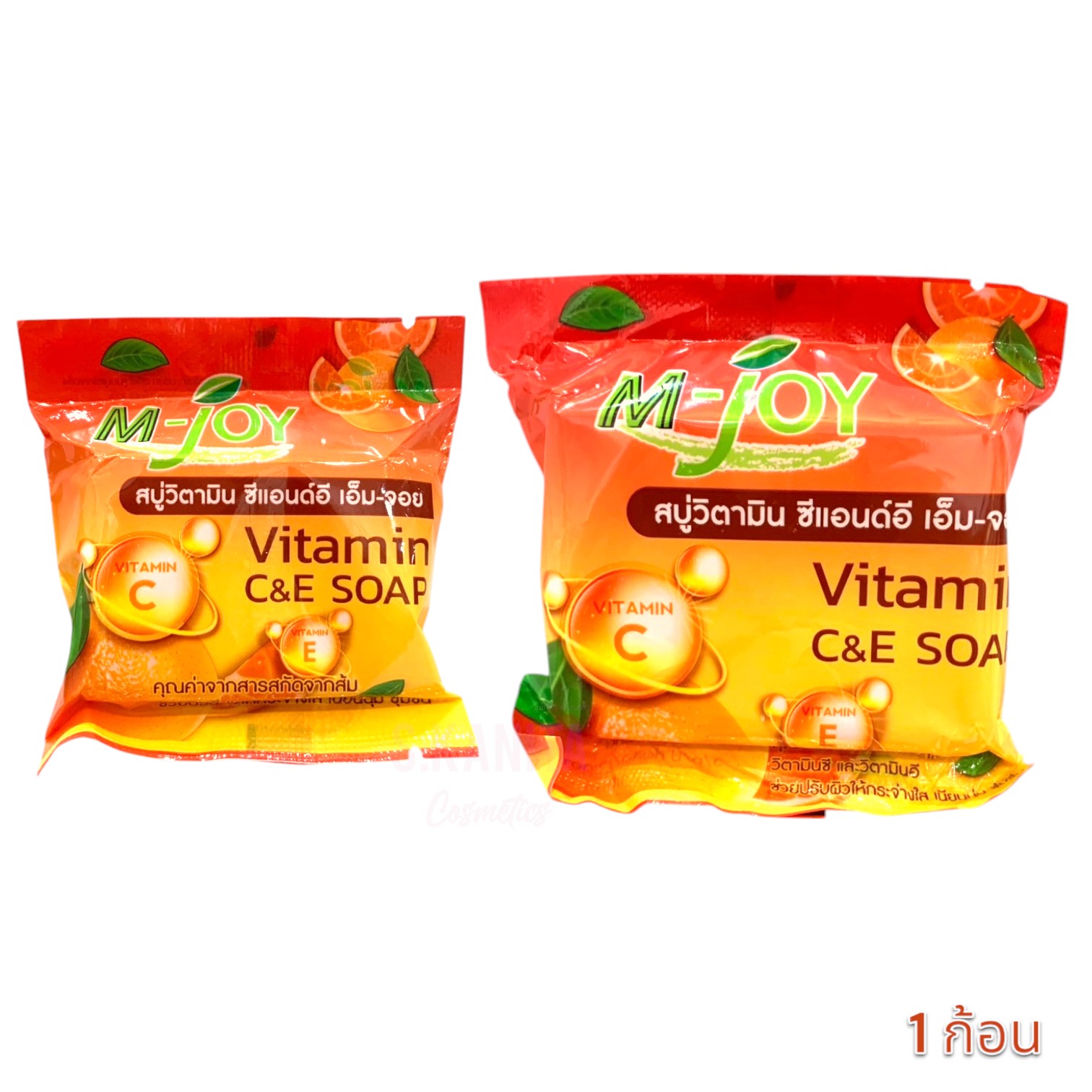 M-Joy สบู่วิตามิน ซีแอนด์อี เอ็ม-จอย Vitamin C&E Soap (1 ก้อน)