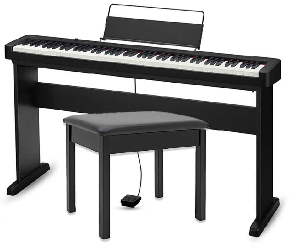 Casio CDP-S110 *ของแท้รับประกัน 1ปี* เปียโนไฟฟ้า 88 Key Hammer action Digital Piano, ฟรี! ขาตั้ง, เก้าอี้, Music Rest, Pedal, Power supply