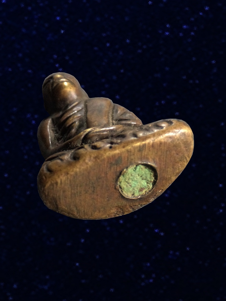 รูปหล่อหลวงพ่อเกิด วัดสะพาน จ. นครนายก รุ่นแรก 2506 แต่งเก่า