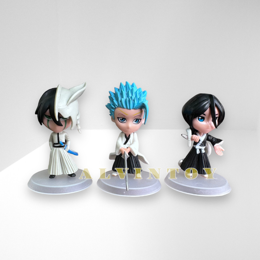 Action Figure Bleach บลีช เทพมรณะ เซ็ต 6 ตัว ขนาดความสูง 8 ซม. มีฐาน งานสวย