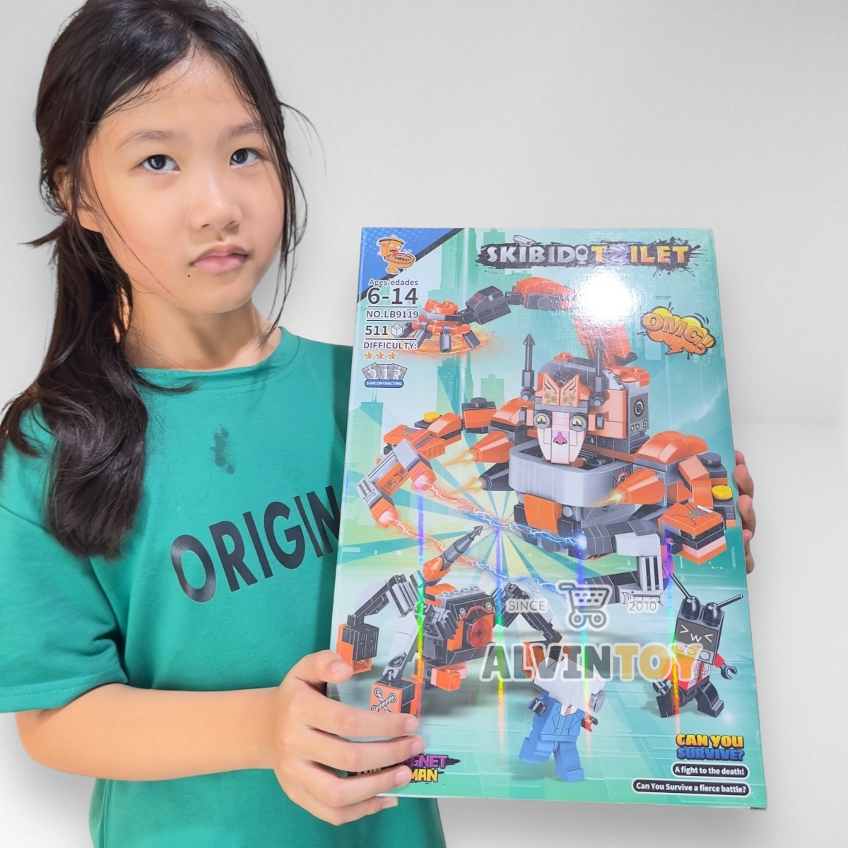 ชุดตัวต่อ ไททัน สติบอดี้ ทอยเลต 511 ชิ้น Skibidi Toilet สคิบิดี้ ทอยเลต