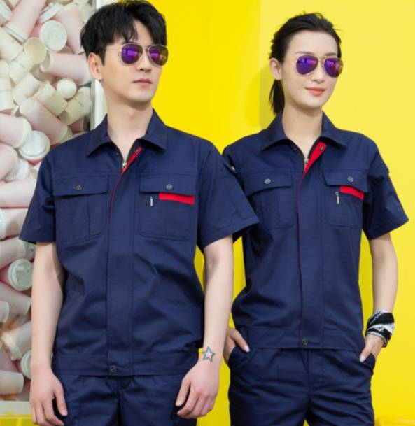 เสื้อช่างแขนสั้น ช่างวิศวกร ช่างไฟฟ้า ปะปา