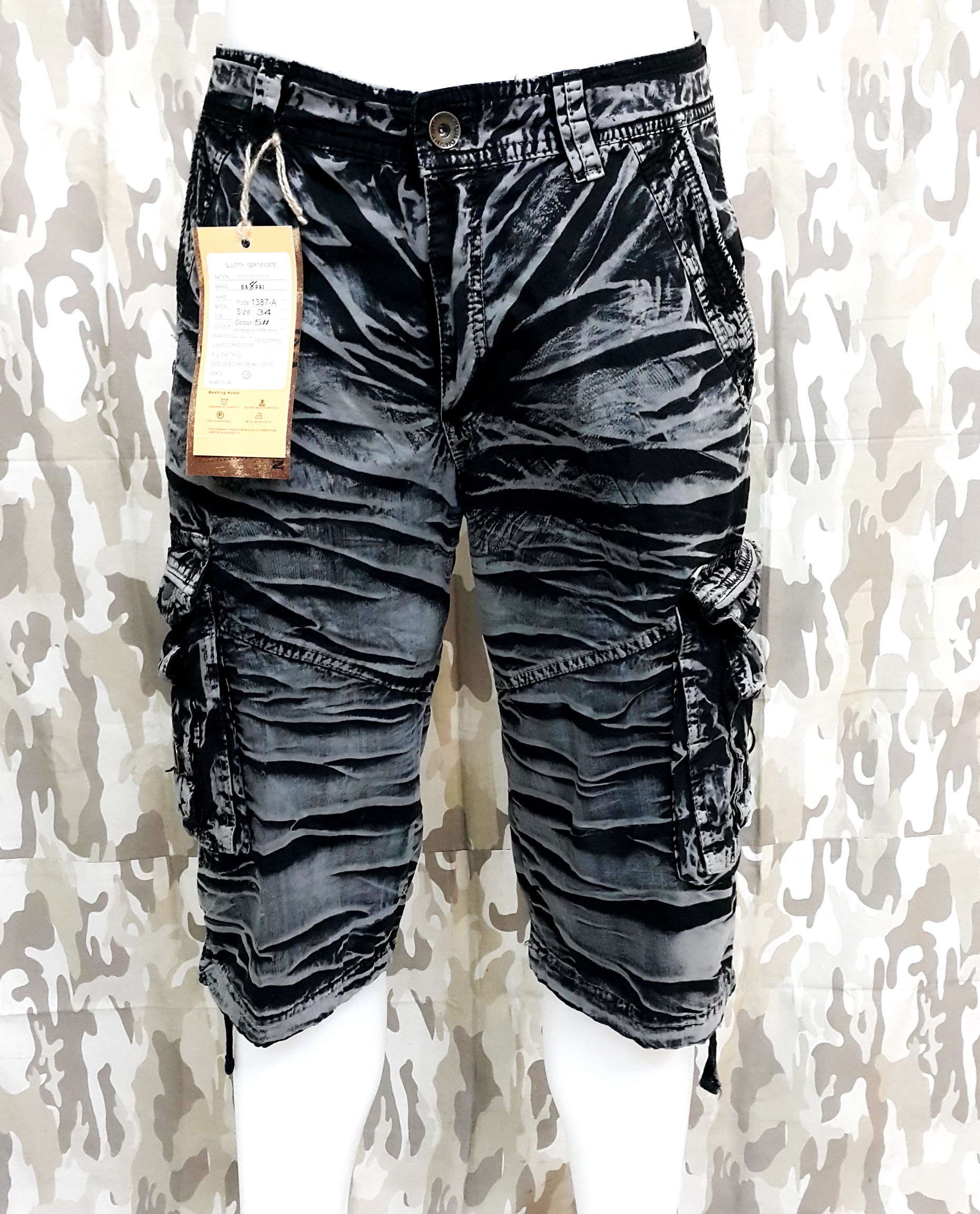 กางเกงคาร์โก้ขาสั้น กระเป๋าเยอะทรงสวย มีไซร์ เหมาะสำหรับวันสบายๆ ใส่ได้ทั้งผู้ชาย ผู้หญิง