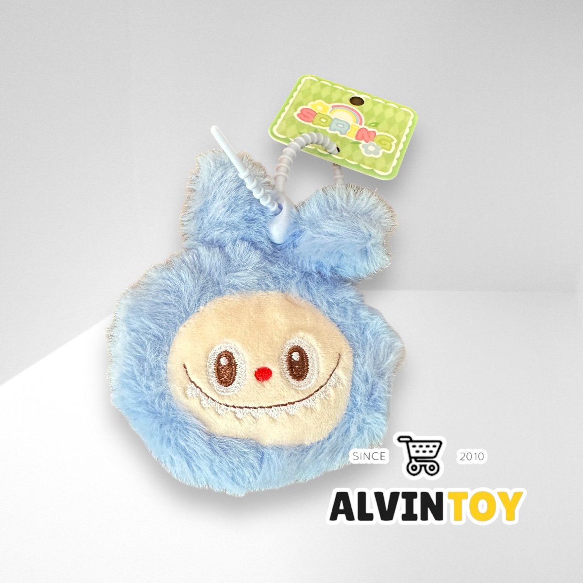 พวงกุญแจ ลาบูบู๊ ขนฟู labubu ขนาดความสูง 10 ซม.