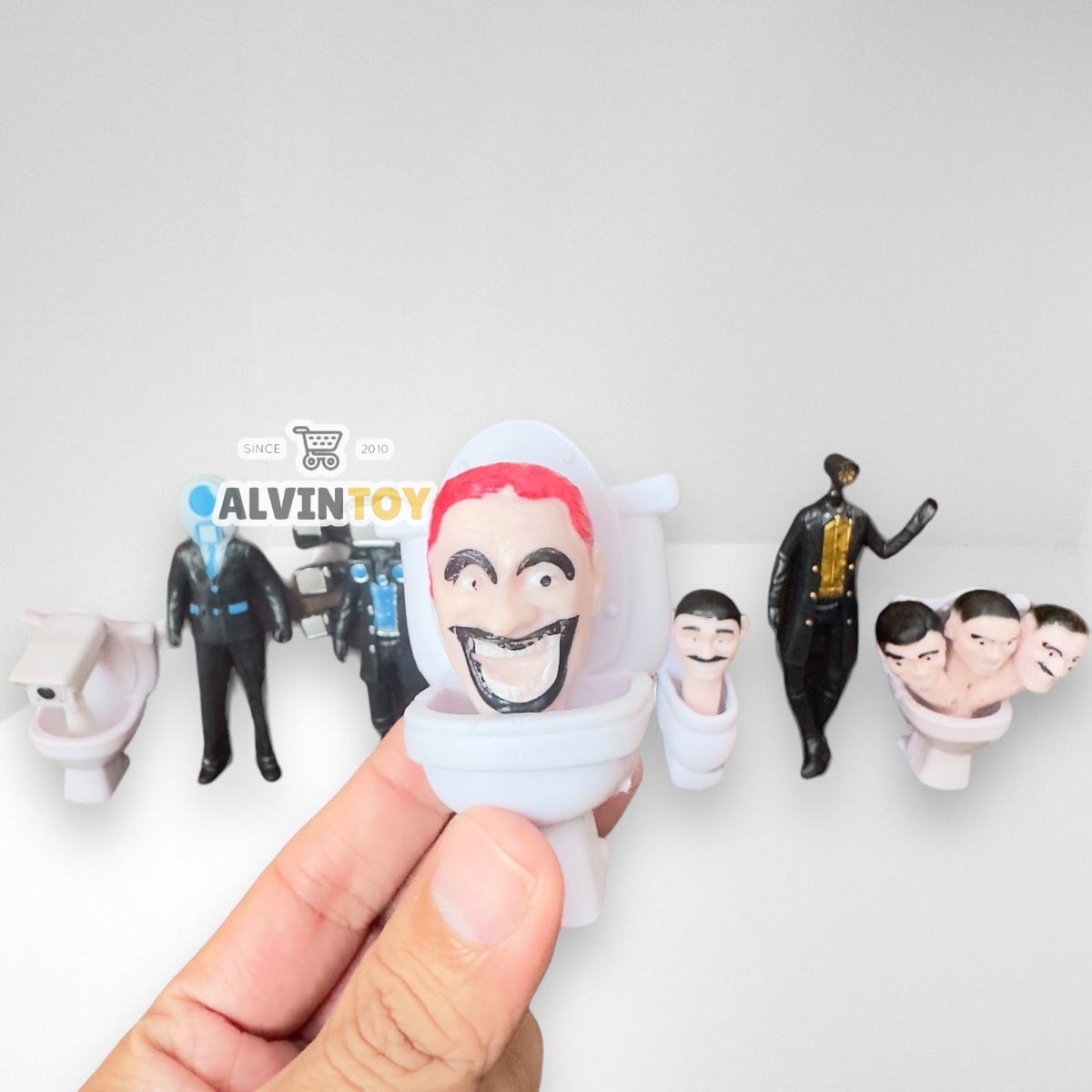 โมเดล Skibidi Toilet สคิบิดี้ ทอยเลต ชุด 6 ตัว คละแบบ