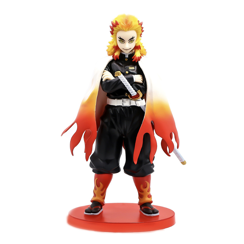 Action Figure Kimetsu no Yaiba ฟิกเกอร์ ดาบพิฆาตอสูร เร็นโกคุ เคียวจูโร่ ขนาดความสูง 23 ซม. มีฐาน พร้อมกล่อง งานสวย