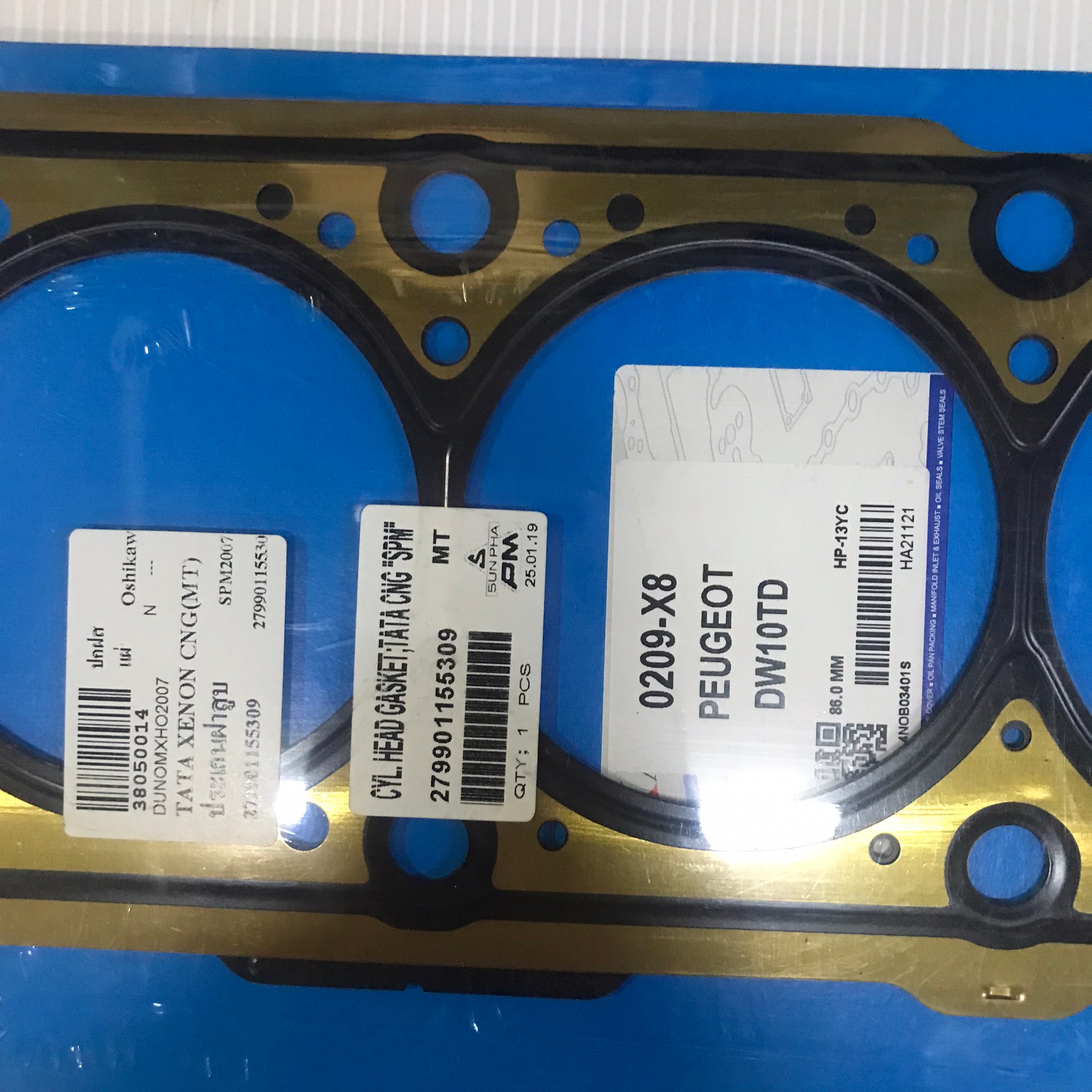 (ประกัน 1 เดือน) ประเก็นฝาสูบ TATA XENON / CNG เกียร์ธรรมดา ทาทา 279901155309 / 0209-X8 (แบบเหล็ก) Oshikawa