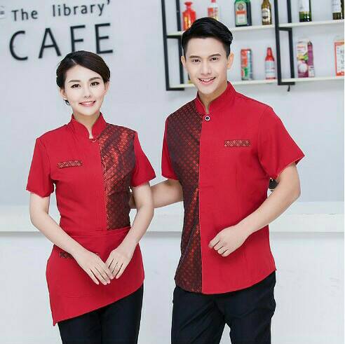 ชุดพนักงานต้อนรับ พนักงานเสริฟ ชุดพนักงานร้านอาหารไทย