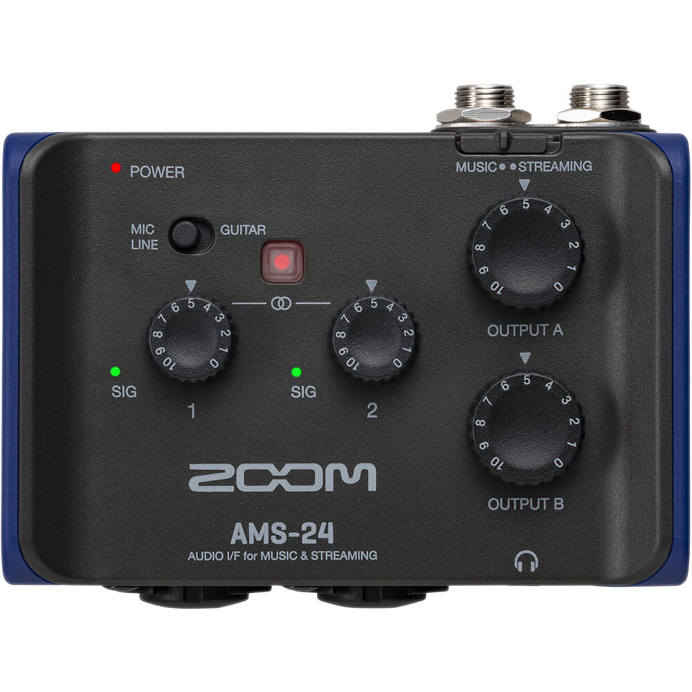 Zoom AMS-24 *ของแท้รับประกัน1ปี* ออดิโออินเตอร์เฟส 2x4 USB-C Audio Interface, Recording/ Streaming, Loopback, Computer /Mobile