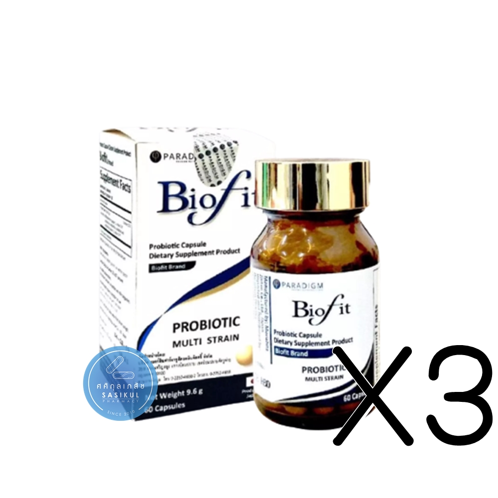 (ซื้อ3 ราคาพิเศษ) PARADIGM BIOFIT PROBIOTICS 60S JAPAN ( พาราไดม์ จุลินทรีย์ โพรไบโอติก ไบโอฟิท 60 cap เม็ด )