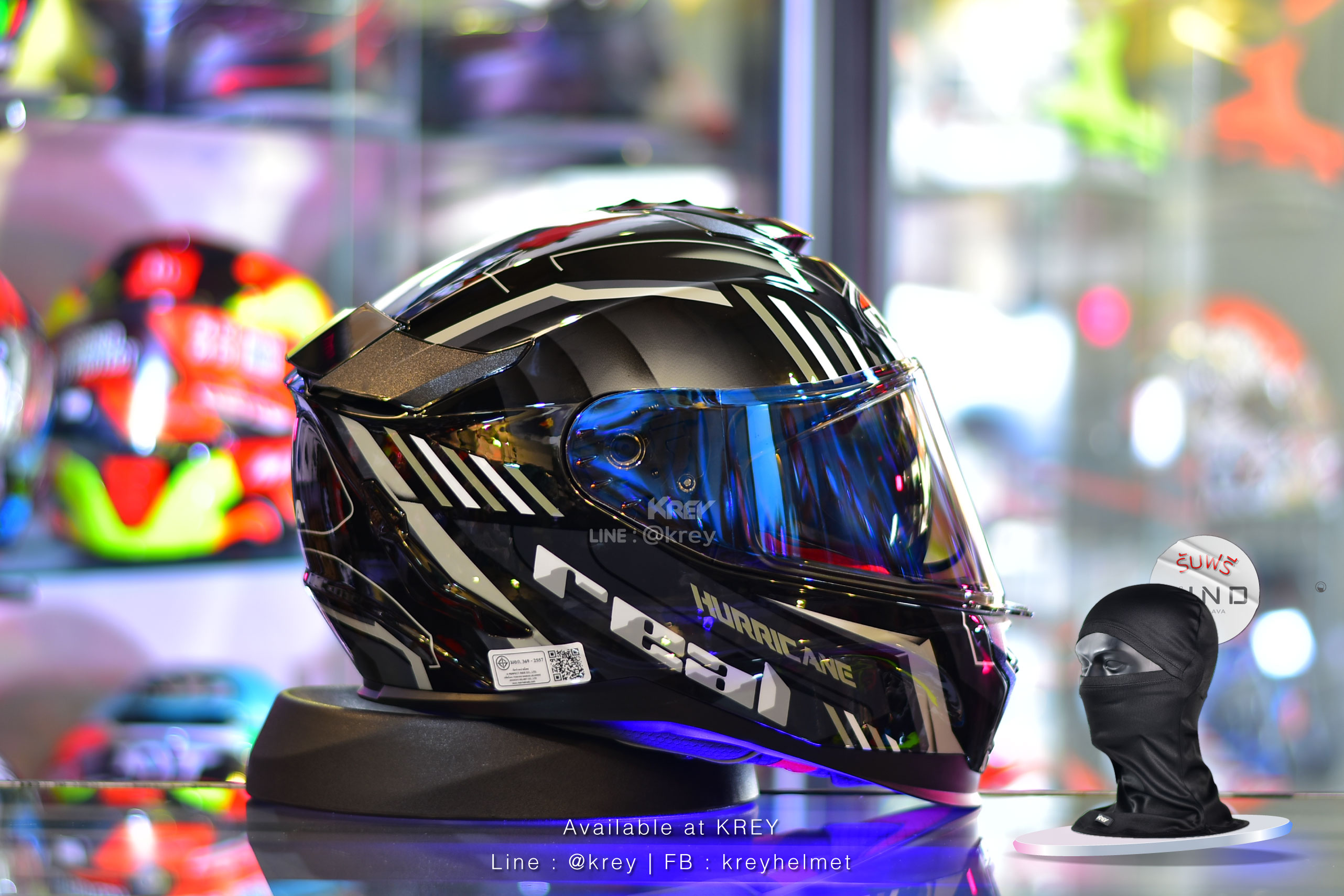 Real model Hurricane Kona Black Grey