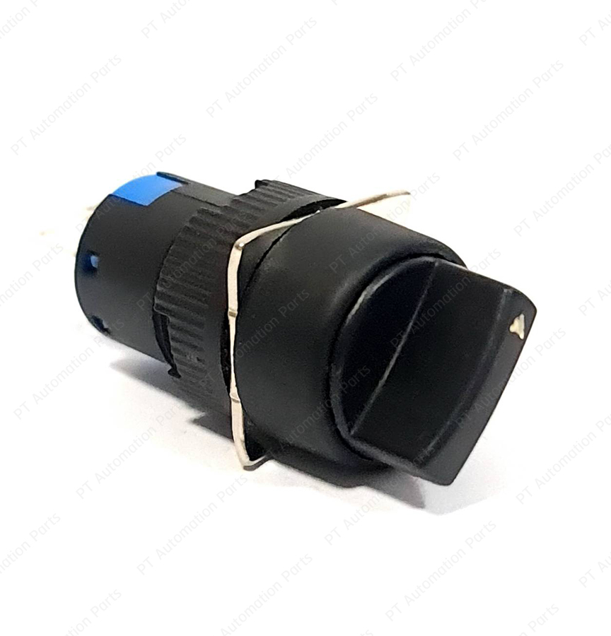 ซีเล็คเตอร์สวิตช์ TAYB K16-411 แบบบิดล็อค 2จังหวะ ø16mm ทรงกลม Selector Switch 2-Pisition 1NO/1NC AC-15-220V 5A/DC-13-220V 3A