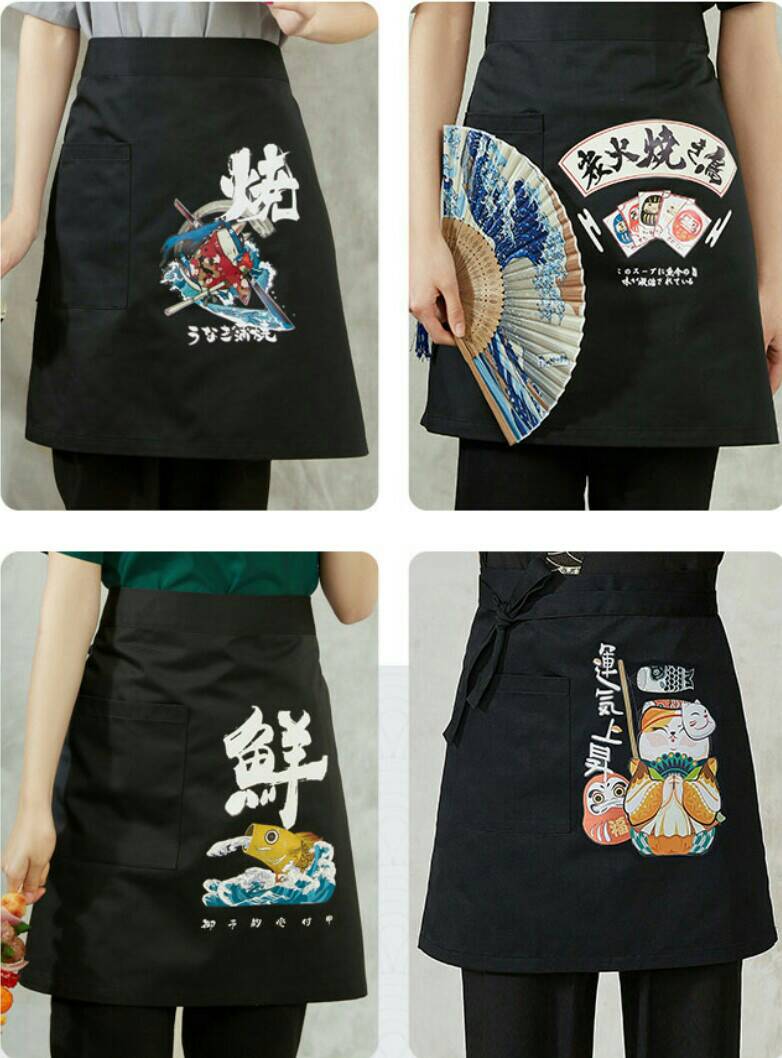 เสื้อซูชิ ชุดฟอร์มพนักงานร้านอาหารญี่ปุ่น เกาหลี