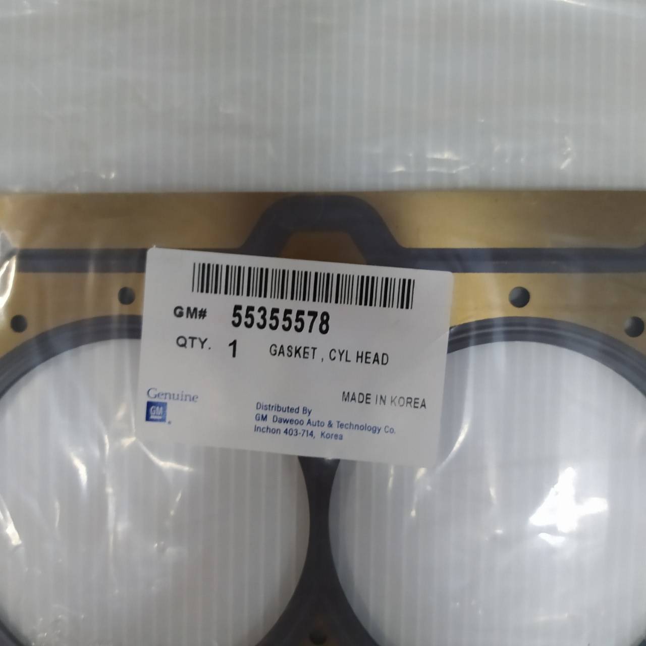 (ประกัน 1 เดือน) ประเก็นฝาสูบ CHEVROLET CRUZE 1.8 ปี 2011-2015 / SONIC 1.6 ปี 2014 เชฟ โซนิค ครูซ 55355578 (แบบเหล็ก) GM