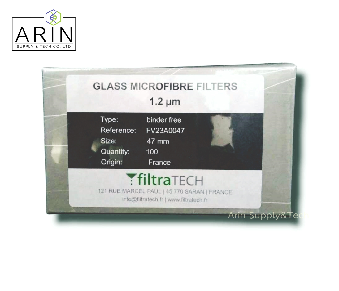 Glass microfiber filter Dia.47mm #FV23 ยี่ห้อ FiltraTECH France